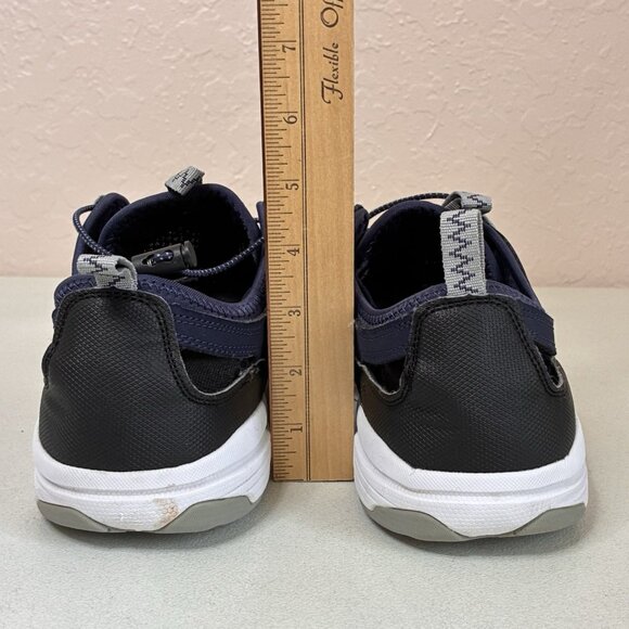 Sebago Cyphon Sea Fisherman Sandal Mens 11.5 Navy Blue Nubuck Upper Bungee - Picture 10 of 11